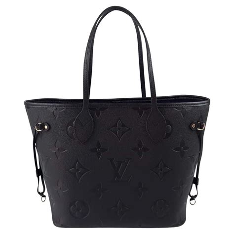 louis vuitton black embossed tote